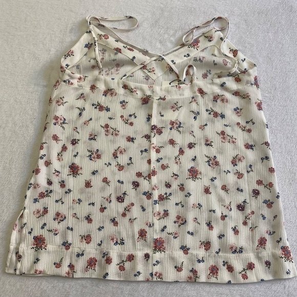 AG Maggie Tank Top, Spaghetti Straps, Floral, White Multi, XS NWT - Picture 8 of 15